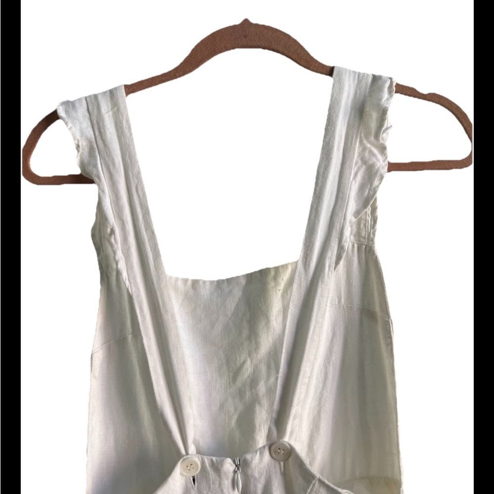 Reformation White Square Neck Sleeveless Maxi Dress Size 2 Bridal - Picture 4 of 7